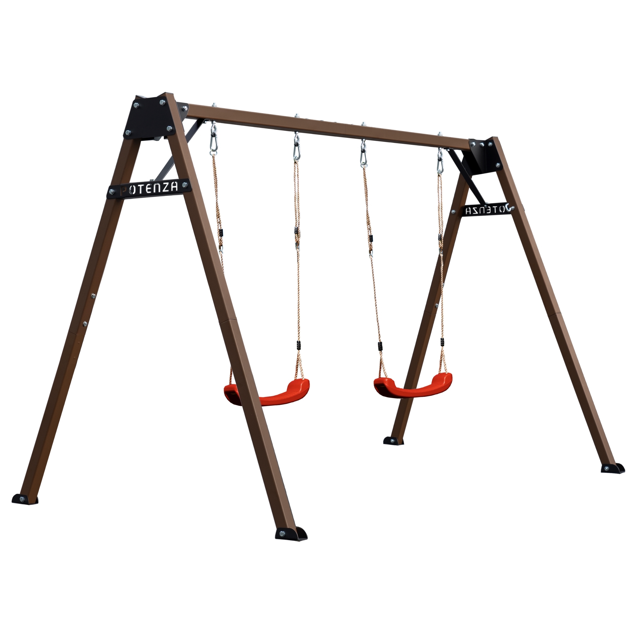 Huśtawka Brązowa + 2 X Huśtawka Czerwona Zmniejszone